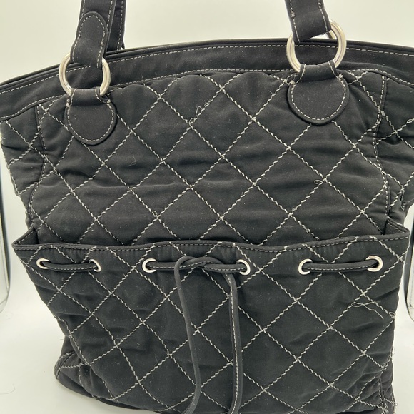 Vera Bradley Black Quilted Tote - Picture 12 of 12